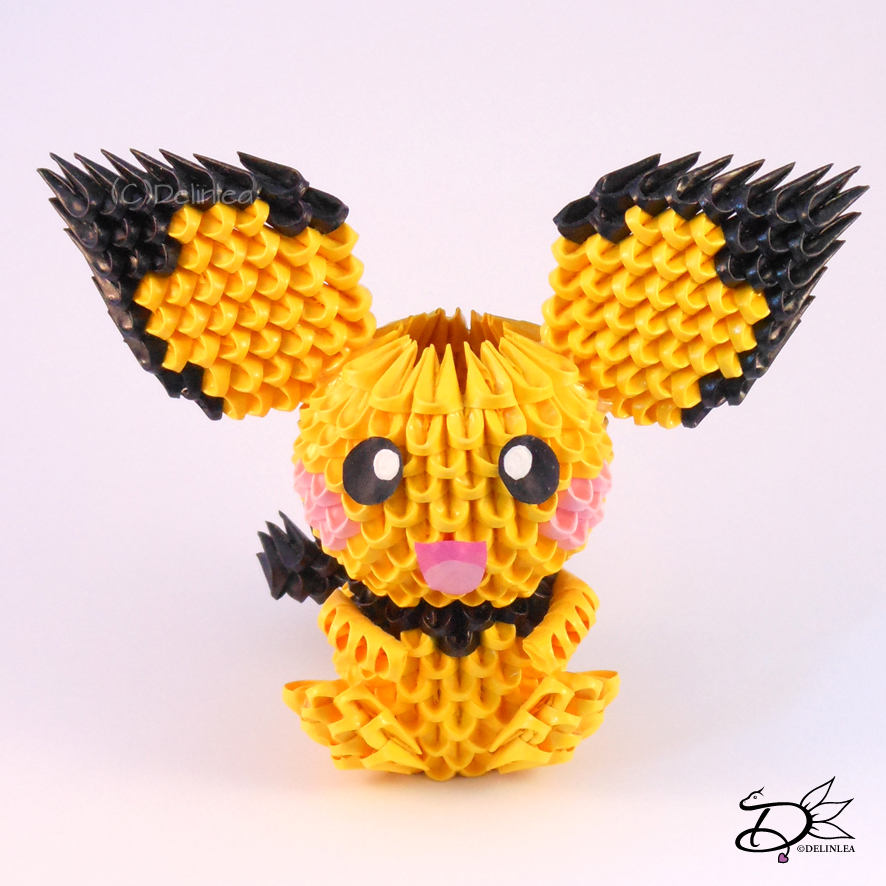 Origami Pikachu Tutorial - Cute Origami Pokemon - Paper Kawaii