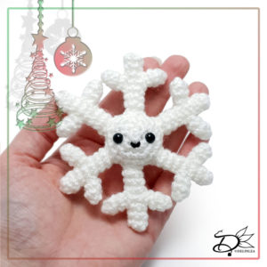 Snowflake made with Amigurumi