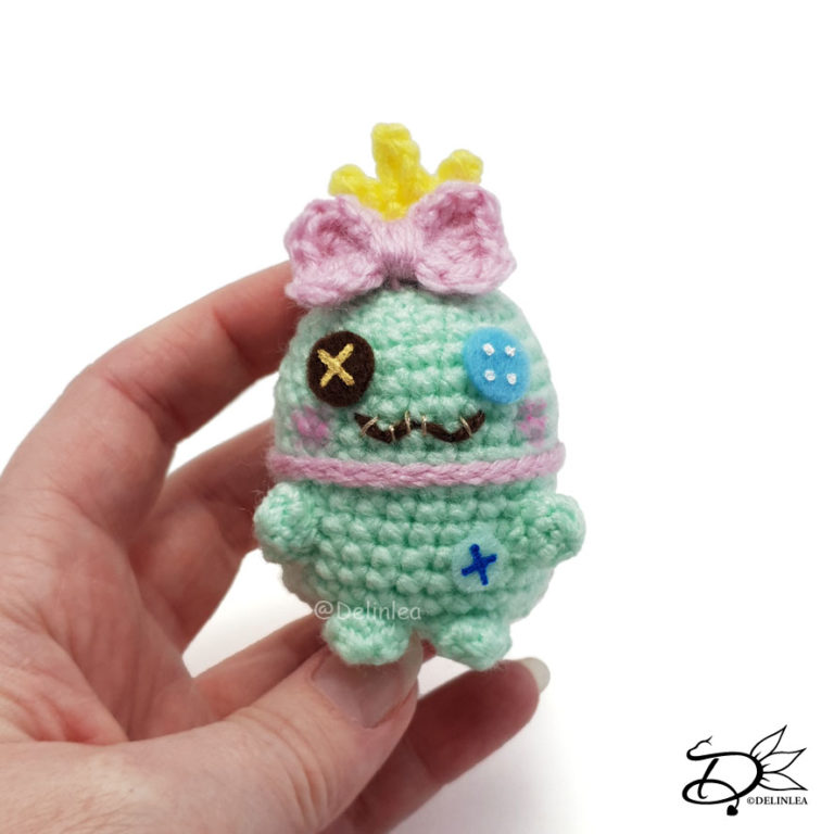 Scrump Ufufy made with the Amigurumi technique