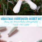 ♥ Day 18: Snowflake Clay Ornament