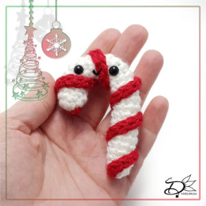 Candy Cane made with Amigurumi